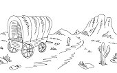 prairie-planwagen-grafik-schwarz-wei%C3%