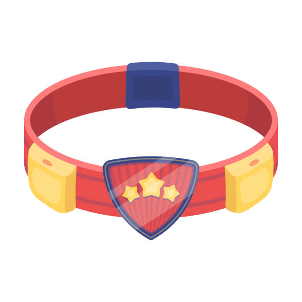 Red belt superhero with an emblem and gear. Part superhero outfit.Superhero single icon in cartoon style vector symbol stock illustration. Red belt superhero with an emblem and gear. Part superhero outfit.Superhero single icon in cartoon style vector symbol stock web illustration. buckle cartoon stock illustrations
