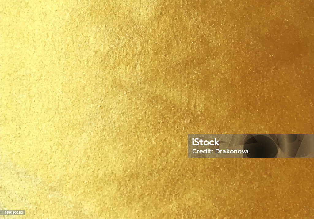 De fundo Vector folha dourada - Vetor de Ouro - Metal royalty-free