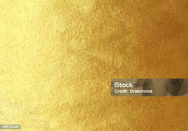 Vetores de De Fundo Vector Folha Dourada e mais imagens de Ouro - Metal - Ouro - Metal, Dourado - Descrição de Cor, Plano de Fundo