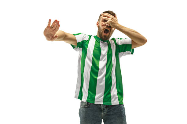 istock The unhappy and sad Irish fan on white background 959134578