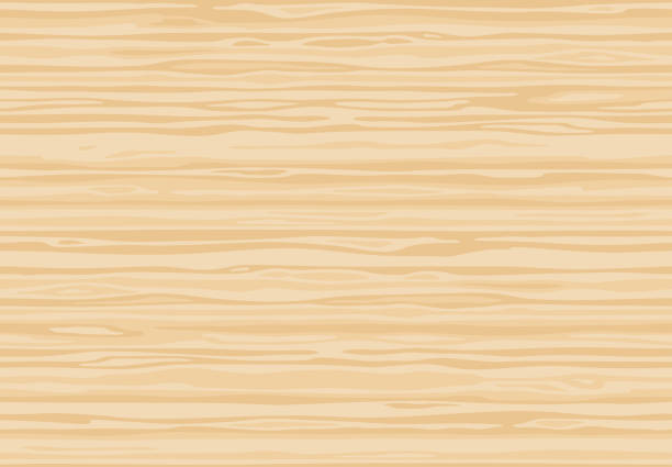 naturalna jasno beżowa drewniana deska ścienna, stół lub powierzchnia podłogi. deska do krojenia. tekstura drewna сartoon, bezszwowe tło. - wood backgrounds textured plank stock illustrations