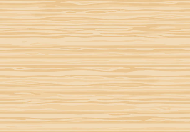 Natural light beige wooden wall plank, table or floor surface. Cutting chopping board. Сartoon wood texture, seamless background. Natural light beige wooden wall plank, table or floor surface. Cutting chopping board. Сartoon wood texture, vector seamless background. pine wood grain stock illustrations