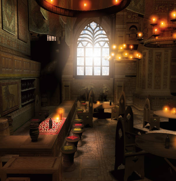 istock Old Fantasy Tavern Interior 959148972