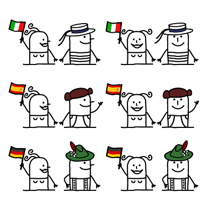 Ilustración de Personajes De Dibujos Animados Conjunto 2 Países Y Tradición y más Vectores Libres de Derechos de Bandera - iStock Ilustración de Personajes De Dibujos Animados Conjunto 2 Países Y Tradición y más Vectores Libres de Derechos de Bandera - iStock