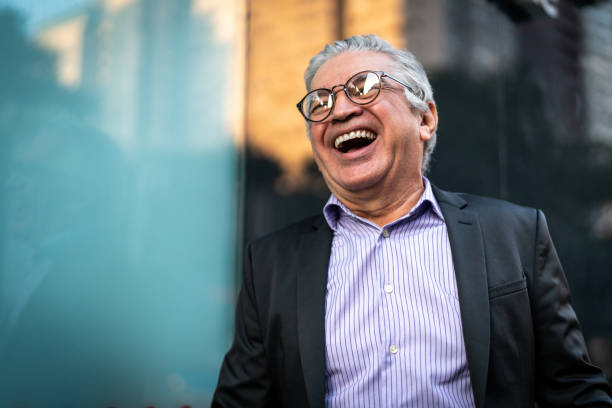 Mature Businessman Celebrating Success