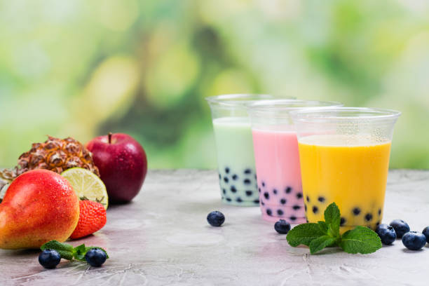 istock Homemade bubble tea with tapioca pearls 959175836