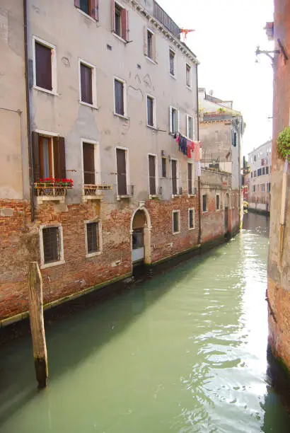 Photo of Water channel of Venice with houses