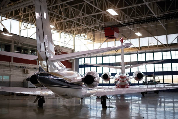 istock Aircraft in the hangar 959181696