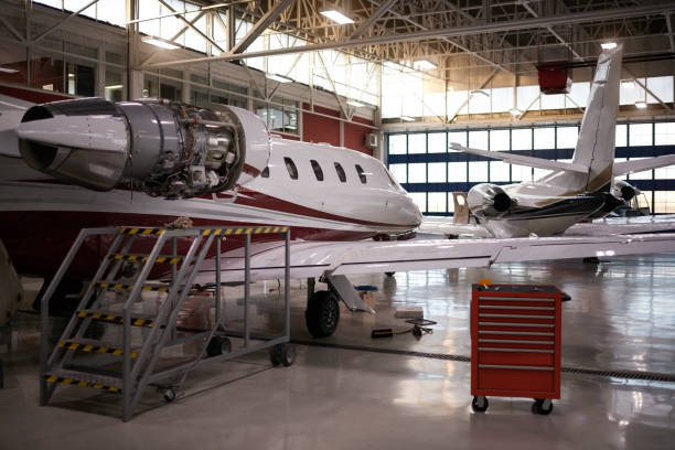 istock Aircraft in the hangar 959181790
