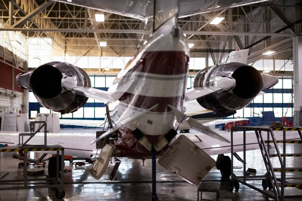 istock Aircraft in the hangar 959181800