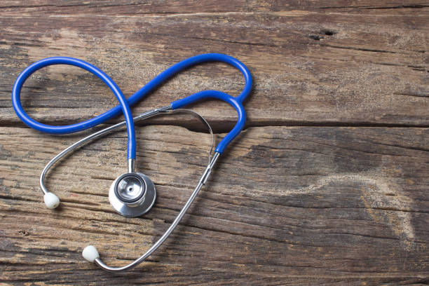istock Stethoscope on wooden health .background concept. 959184918