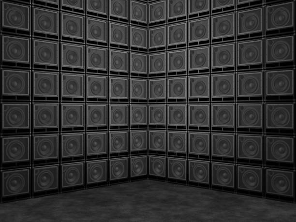 istock Wall of guitar amps 959186238