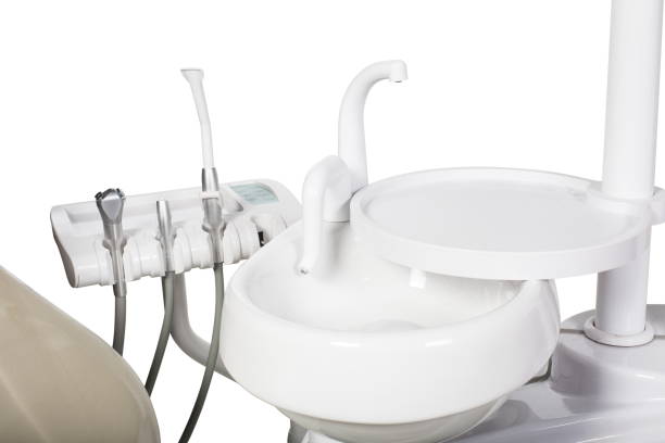 istock Dentist professional medical equipment isolated on white 959189328