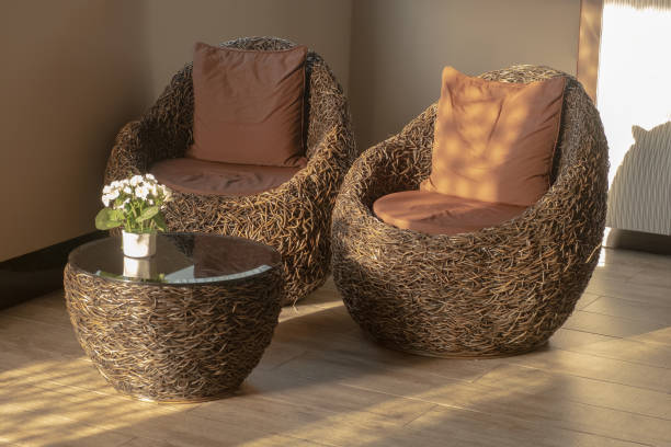 istock rattan chair in the room 959189352
