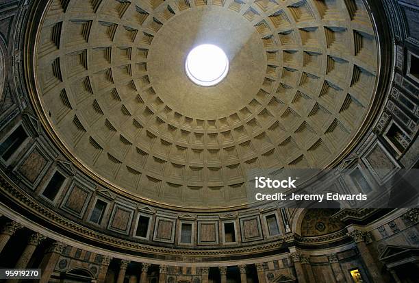 Telhado Do Panteão Em Roma - Fotografias de stock e mais imagens de Panteão de Roma - Panteão de Roma, Antigo, Arcaico