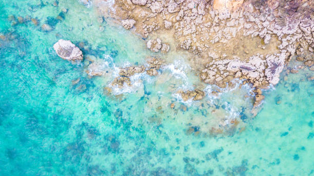 istock Aerial view  Blue sea for background 959193030