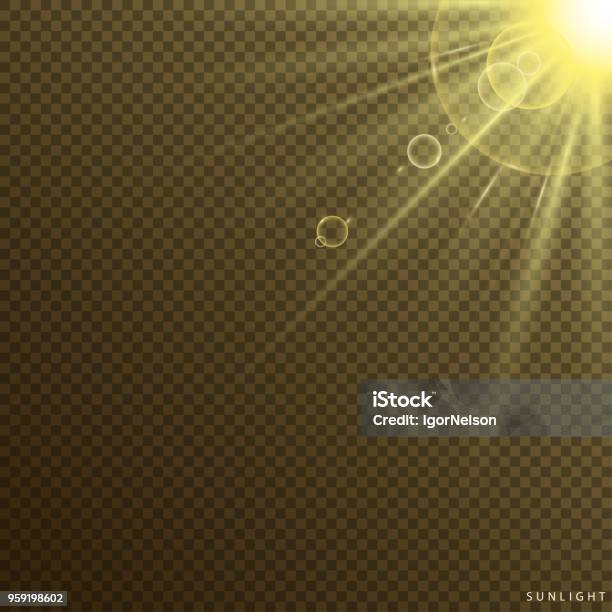 Sun Flash Design Transparent Sun Flash With Spotlight Sunlight Special Lens Flare Light ...