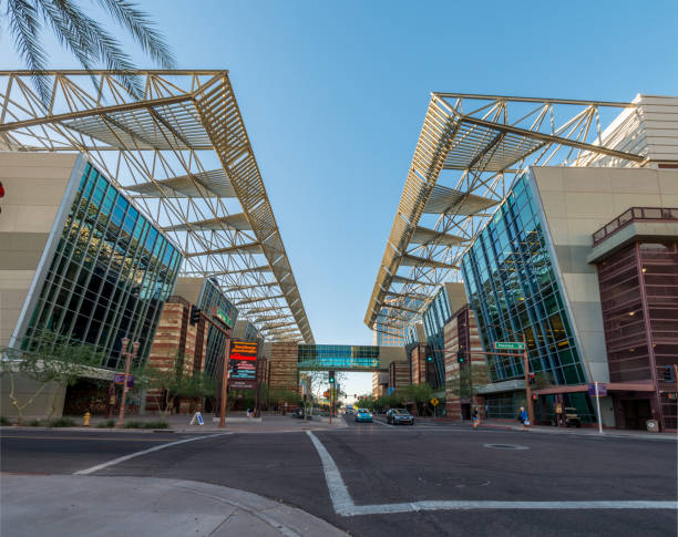 centro de convenções de phoenix - phoenix arizona city road - fotografias e filmes do acervo