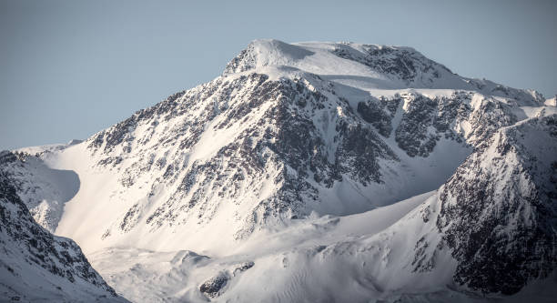 istock Snowcapped Mountain top in Svalbard 959215784
