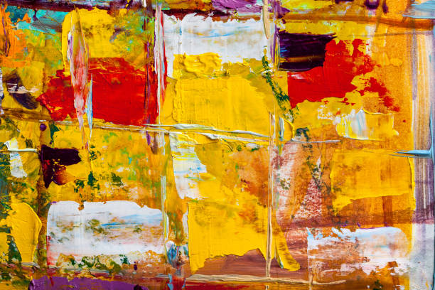 istock Abstract paintings. Hand drawn oil painting. Color texture. 959223206