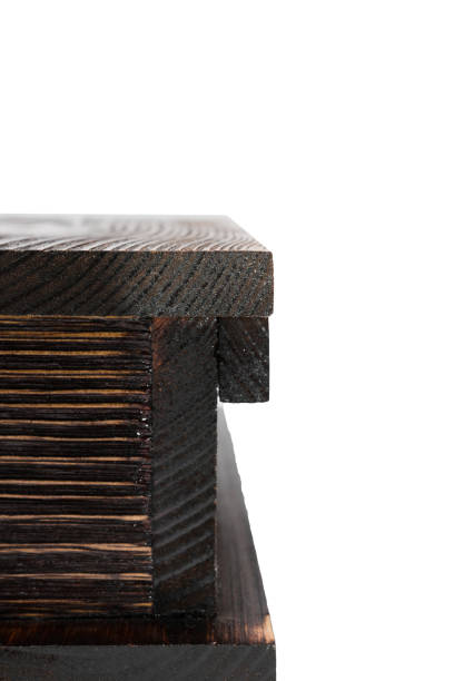 istock Wooden lacquered box on a white background 959229532