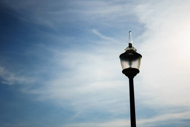 istock lamp outdoor with sky blue at outdoor. 959238428