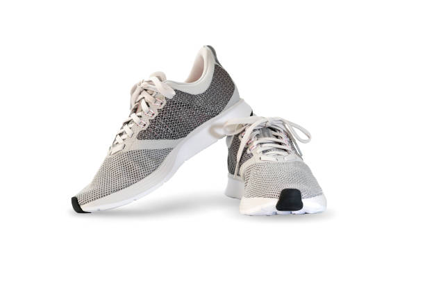 Fashions and running shoes isolated