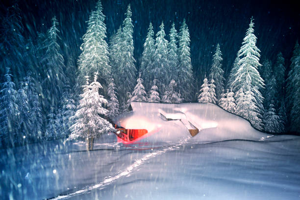 istock Christmas House in the Carpathians 959252026