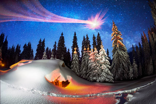 istock Christmas House in the Carpathians 959258036