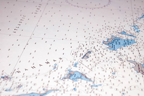 istock Nautical chart showing the Bahamas 95927393