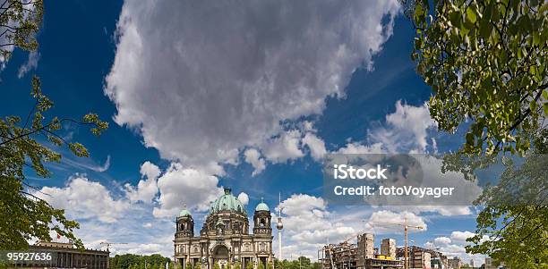 Berlin Cathedral Panorama Stock Photo - Download Image Now - Altes Museum, Architectural Dome, Architecture
