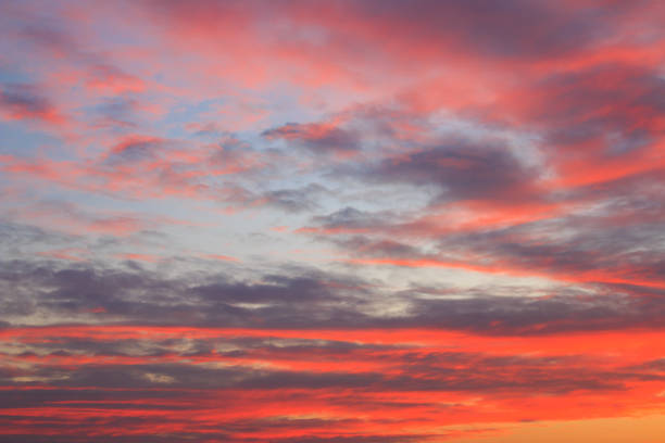 beautiful colorful sky and cloud in twilight time background