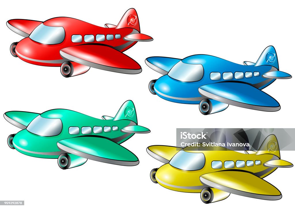 Ilustración de Juego De Aviones De Colores Dibujos Animados y más Vectores Libres de Derechos de A la moda - A la moda, Aficionado, Ala de avión - iStock Ilustración de Juego De Aviones De Colores Dibujos Animados y más Vectores Libres de Derechos de A la moda - A la moda, Aficionado, Ala de avión - iStock