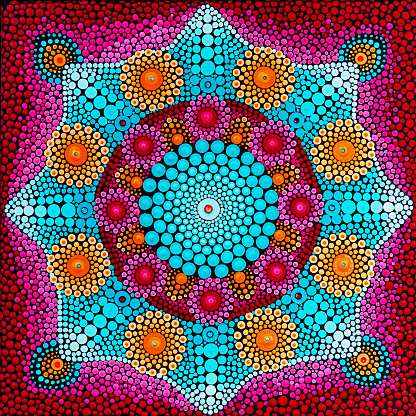 Kaleidograph from a fiery colored tree