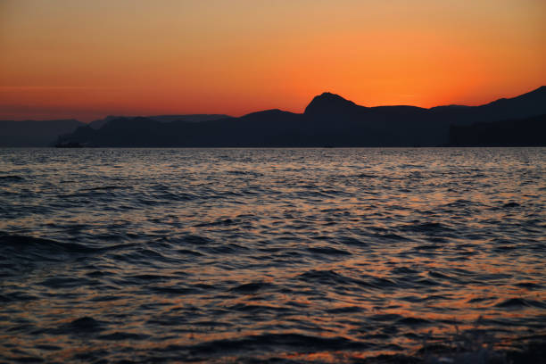 istock Scenic sunset on the mountain coast 959304182