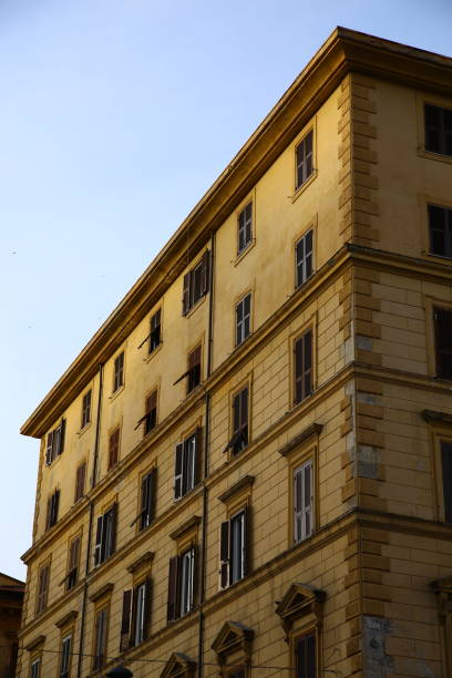Apartments along the streets of Rome Italy