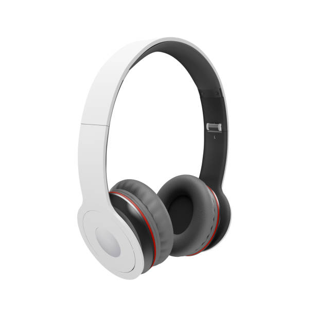 istock White with gray wireless headphones isolated on white 3d illustration render 959312654