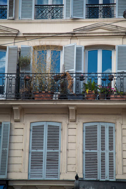 istock windows of old houses paris. 959319670