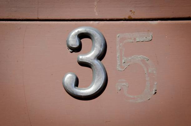 istock address number 35 made of steel 959320680