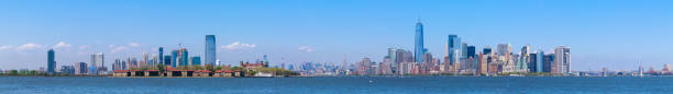 istock Lower Manhattan skyscrapers and One World Trade Center 959329210