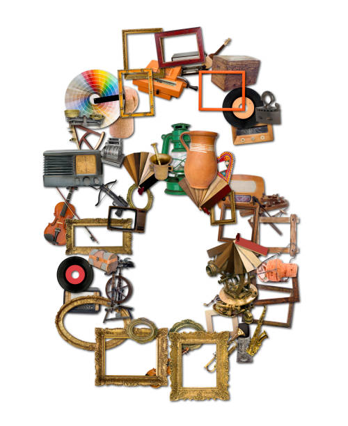 istock Number Six Made of Retro Tools 959333762
