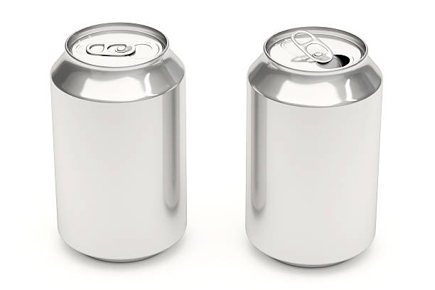 Soda Cans on White stock photo