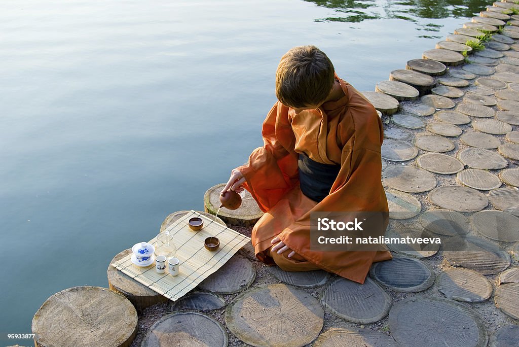 tea ceremony - 로열티 프리 갈색 스톡 사진