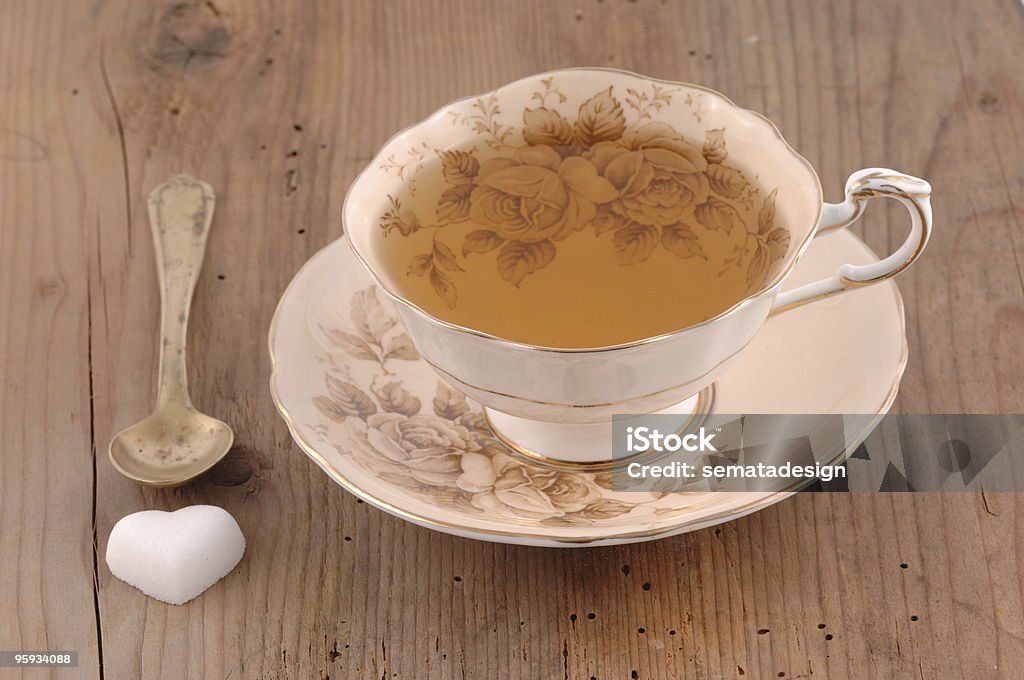 British taza de té vintage - Foto de stock de Amarillo - Color libre de derechos
