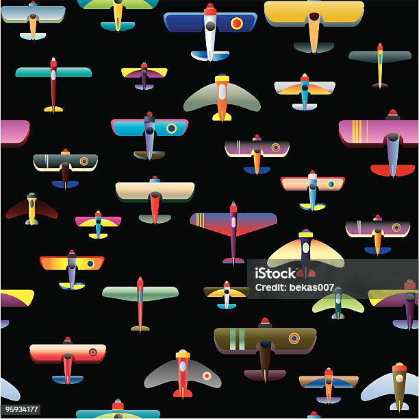 Aircraft Pattern Chart Seamless Aircraft Background Pattern Stock Illustration - Download ...