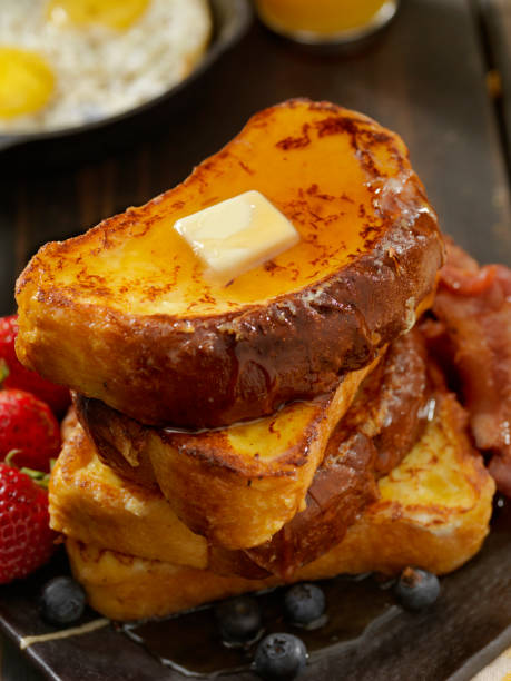 istock Brioche French Toast with Bacon and Eggs 959348378