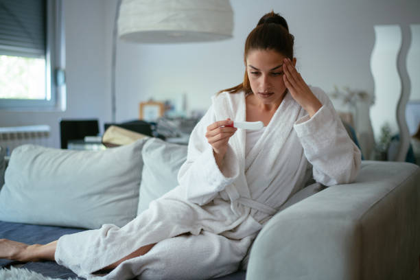 istock Woman waiting pregnancy test results 959356440