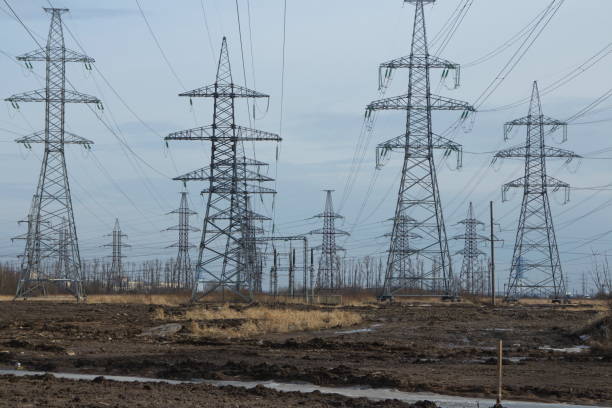 istock steel pole of high voltage transmission line 959363086