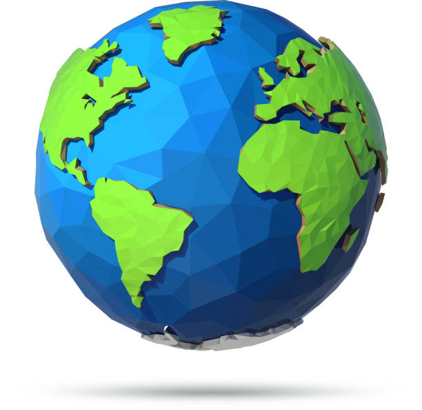 istock Earth Day Banner. Low poly Illustration of a earth. Environment safety celebration. Polygonal globe. 959368714